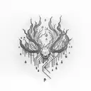 thunderstorm tattoo design idea