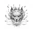 thunderstorm tattoo design idea