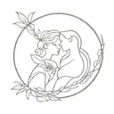 Lesbian tattoo design idea