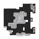An abstract representation of energy flowing through a maze, symbolizing emotional intelligence tattoo design idea