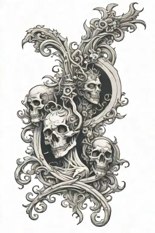 design a full arm sleeve based on the divine comedy book, with inferno purgatorio and paradiso.  tattoo design idea
