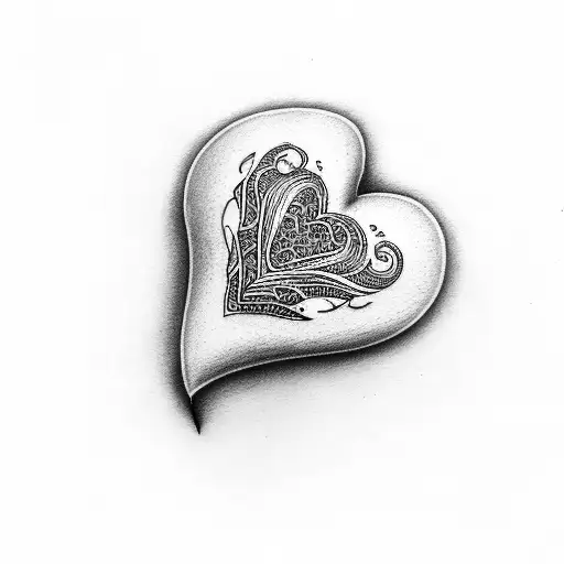 Crying Heart tattoo design idea