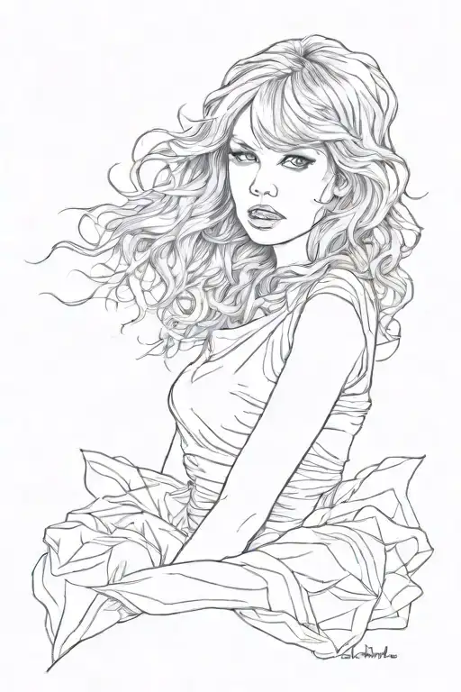 Taylor swift im a crumpled up piece of paper lying here tattoo design idea
