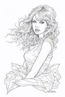 Taylor swift im a crumpled up piece of paper lying here tattoo design idea