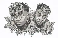 juice wrld tattoo design idea
