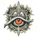 hellsing alucard eye tattoo design idea