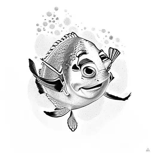 dori in finding nemo tattoo design idea