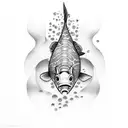 dori fish tattoo design idea
