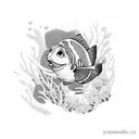 dori in finding nemo tattoo design idea