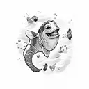 dori in finding nemo tattoo design idea