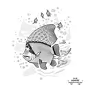 dori in finding nemo tattoo design idea