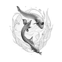 Just Keep swimming tattoo design idea