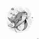 Just Keep swimming tattoo design idea