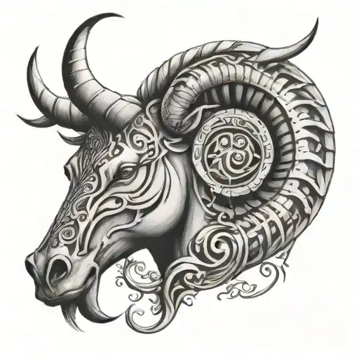 un tatuaje para hombre de signo Tauro, serio, fiel, noble, fuerte, familiar, amoroso, celoso, Justo, inteligente, aventu tattoo design idea