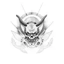 lucifer falling  tattoo design idea