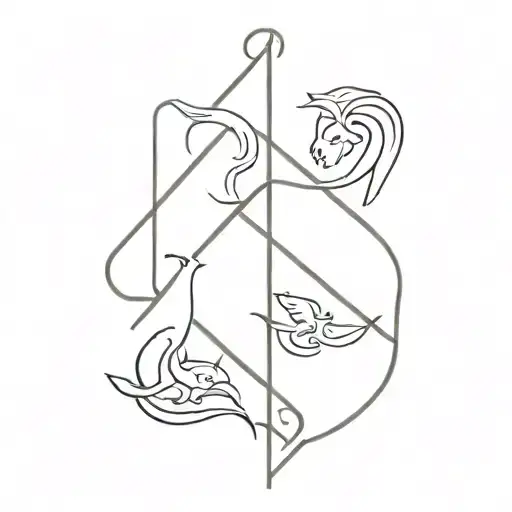 Cancer and Leo tattoo design idea