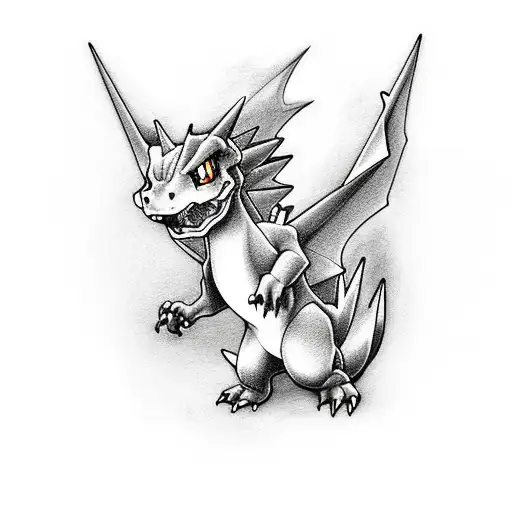 Charizard  tattoo design idea