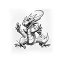 Charizard  tattoo design idea