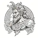 zeus tattoo design idea