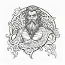 zeus tattoo design idea