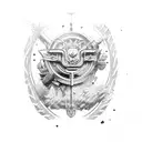 army tank tattoo design idea