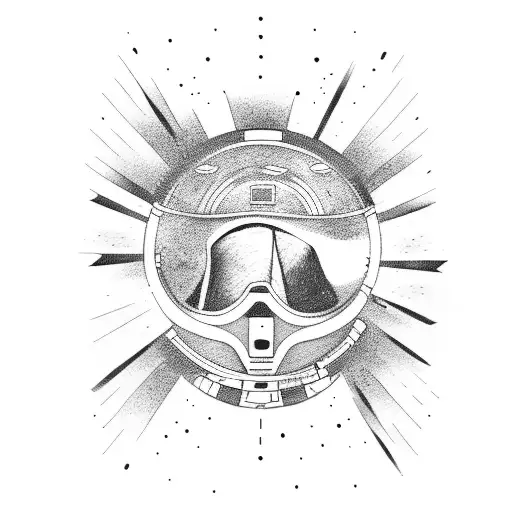 astronaut Shaka  tattoo design idea