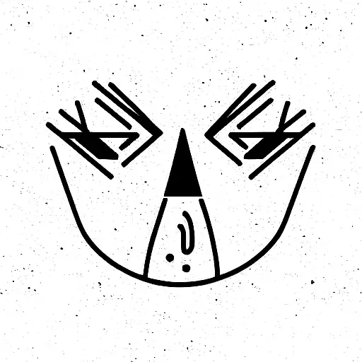 cyber lineal tattoo design idea