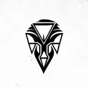 cyber tribal tattoo design idea
