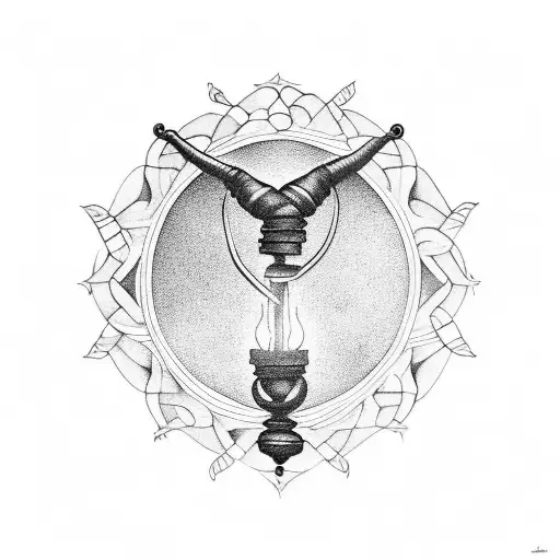 genie's lamp tattoo design idea