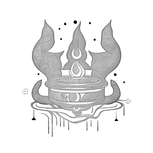 genie's lamp with a soul comes out of it tattoo design idea
