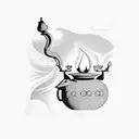 genie's lamp tattoo design idea