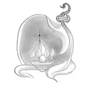 genie's lamp tattoo design idea