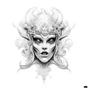 sirene tattoo design idea