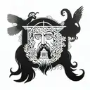 tattoo based off jesus leaving the 99 vintage tattoo design idea