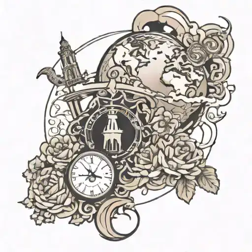 world tour tattoo design idea