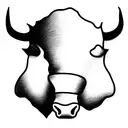 buffalo tattoo design idea