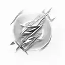 grant gustins the flash running, design fitting on forearm  tattoo design idea