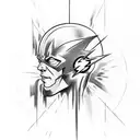 grant gustins the flash running, design fitting on forearm  tattoo design idea