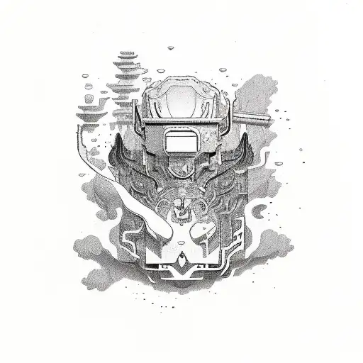 Words: RyuMyu in lettering with a marker style  tattoo design idea