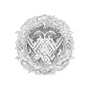 ORNATE WREATH tattoo design idea