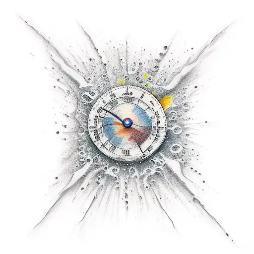 water splash tattoo design idea