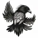 a tattoo spanning the upper back, shoulders and upper arms consisting of black crow feathers with a high degree of reali tattoo design idea