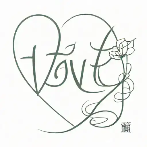 love in japanese tattoo tattoo design idea