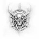 marine animals tattoo design idea