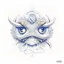 marine animals tattoo design idea