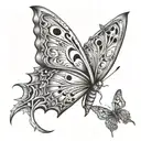 butterfly effect reaper tattoo design idea