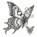butterfly effect reaper tattoo design idea