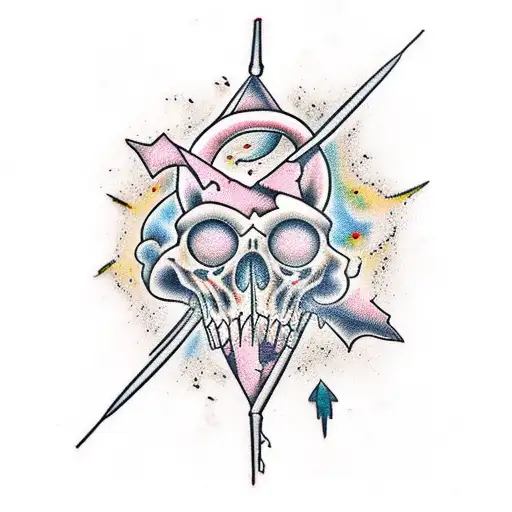 a broken neuron associated with depression tattoo design idea