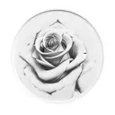 open pocket watch surrounded by roses tattoo design idea