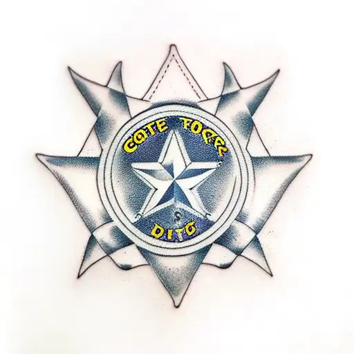 Traditional Boots And Dog Tags" Tattoo Idea BlackInk AI